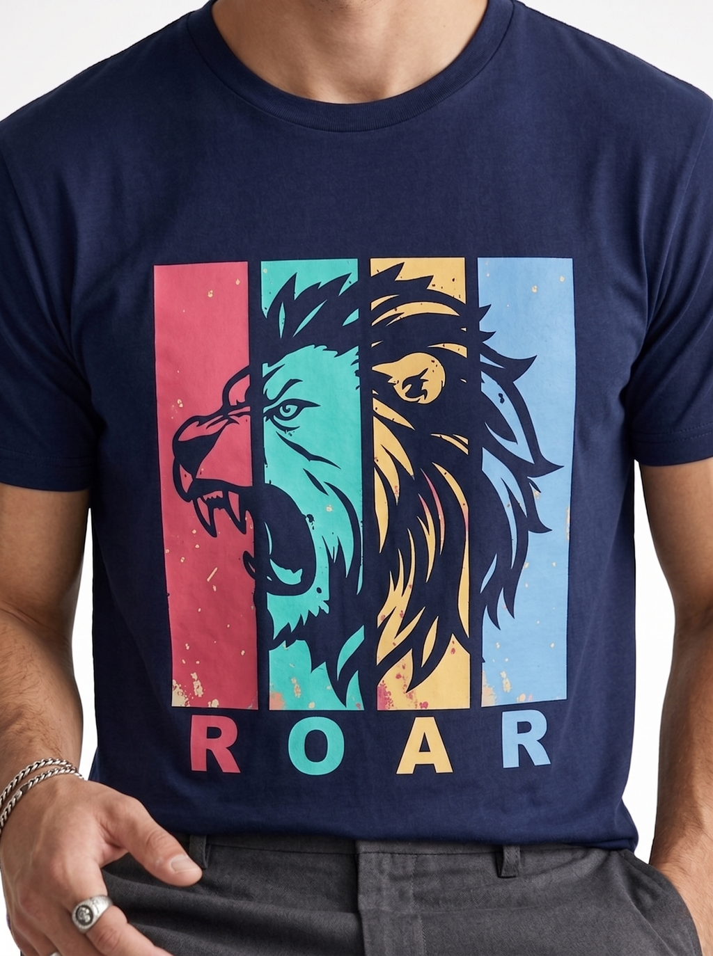 Lion Roar Regular T-Shirt | 180 GSM | 100% Cotton