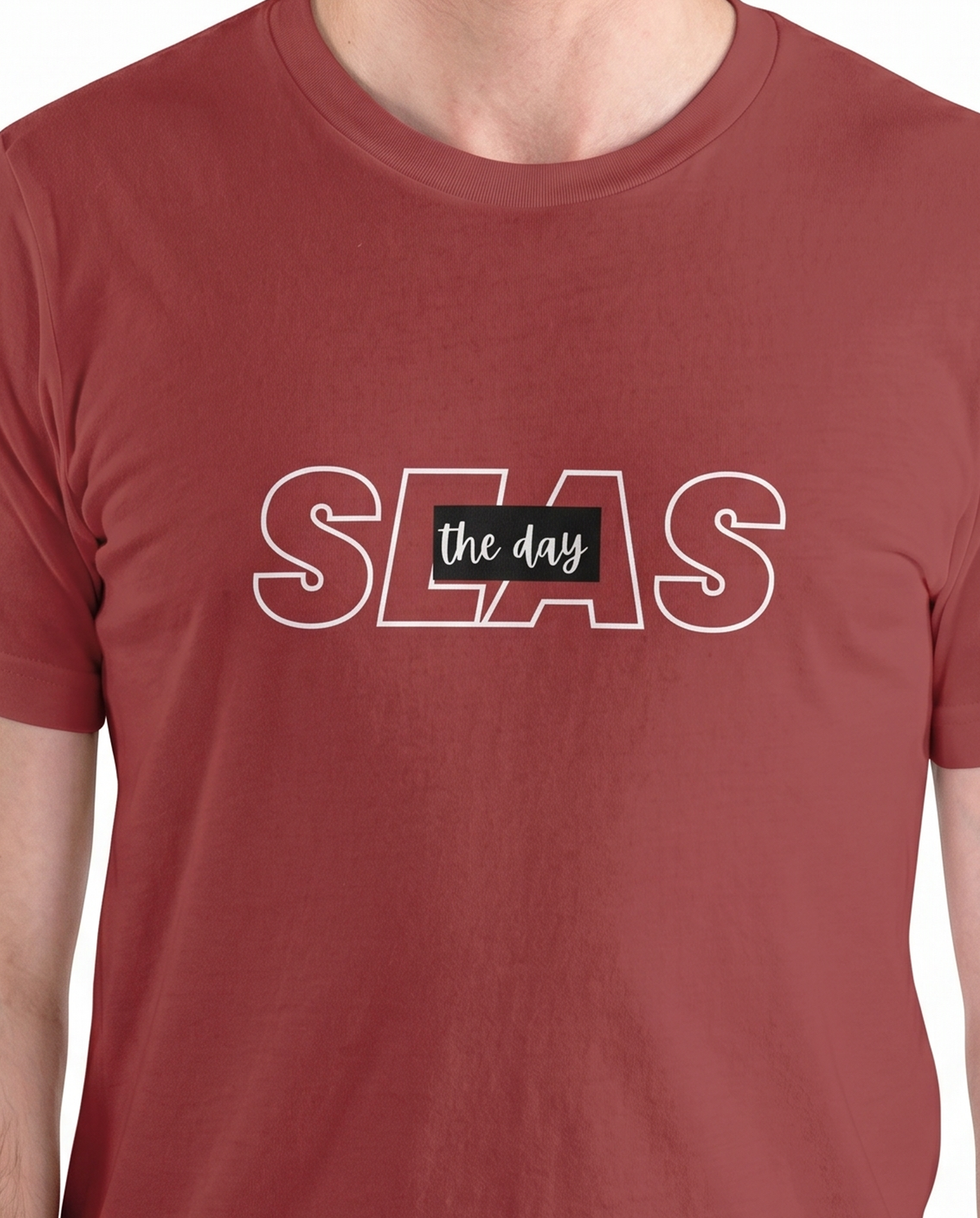 Seas the Day Regular T-Shirt | 180 GSM | 100% Cotton